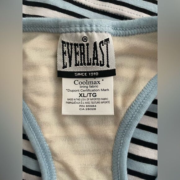 🆕 Everlast CoolMax Moisture Wicking Striped Stretch Sport Tank Women's XL - Picture 6 of 6